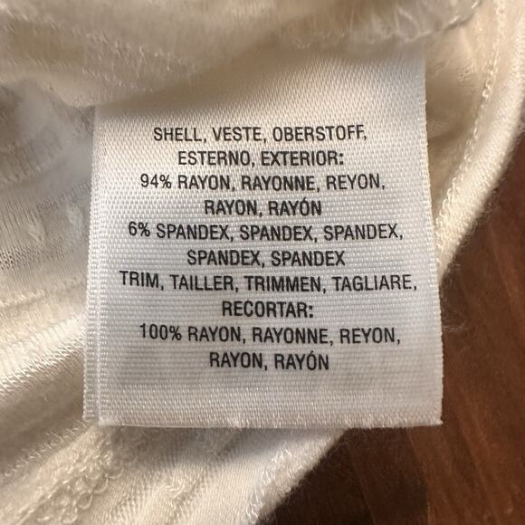 Anthropologie Postmark Crochet Tank Top Shirt Size Medium Petite Boho Coastal - Picture 9 of 15